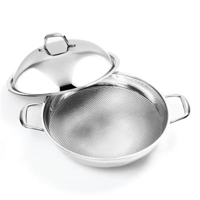 BUFFALO HONEYCOMB S/S 3PLY WOK 32CM